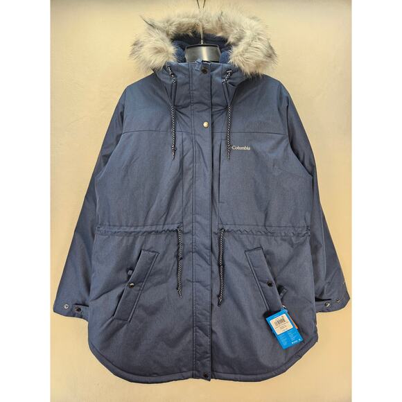 COLUMBIA WOMEN'S 1X PLUS SIZES SUTTLE MOUNTAIN MID INSULATED JACKET BLUE WW1328- - Picture 1 of 10